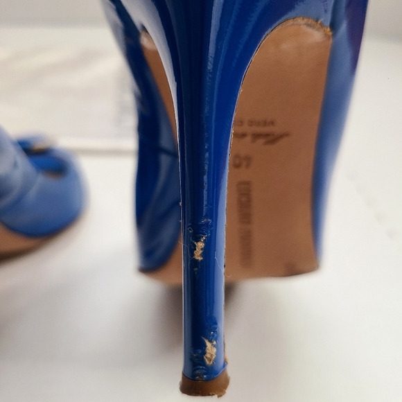Luciano Padovan Electric Blue Peep-toe Heel - Picture 6 of 14